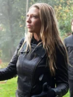 Anna Torv Fringe Olivia Dunham S5 Black Leather Jacket