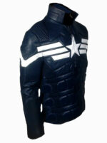 Captain America 2 Winter Soldier Chris Evans Black Jacket