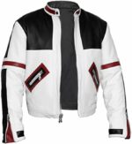 Chaser Box White Men’s Motorcycle Leather Jacket