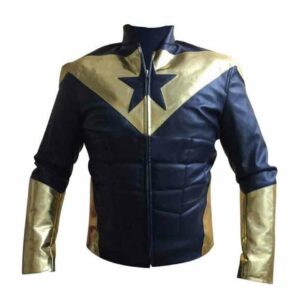 Eric Martsolf Booster Gold Leather Jacket