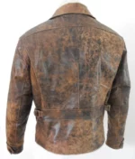 Escape from L.A.Snake Plissken Kurt Russell Distressed Leather Jacket