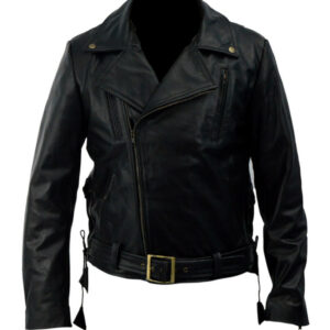 Ghost Rider Nicolas Cage Johnny Blaze Black Motorcycle Jacket