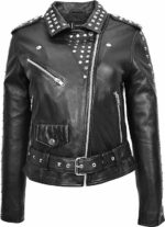 Keira Knightley Domino Harvey Black Leather Jacket