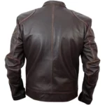 Lockout Guy Pearce Snow Distressed Leather Jacket