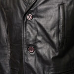 Max Payne Wahlberg Black Leather Jacket