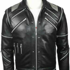 Michael Jackson Beat It Black Leather Jacket