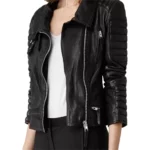 Quilted Amber Leather Jacket