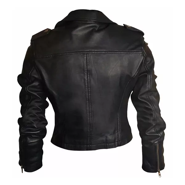 Motorcycle Short Black Jacket