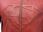 Smallville Superman Tom Welling Red Leather Jacket