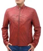 Superman Smallville Tom Welling Red Leather Jacket