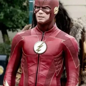 The Flash Red Cosplay Leather Jacket Costume