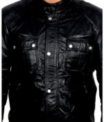 Welcome To The Punch James Black Leather Jacket