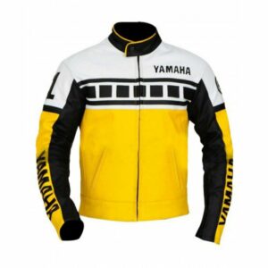 Yamaha Vintage Yellow Motorcycle Riding Jacket