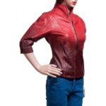 Avengers Age Of Ultron Elizabeth Olsen Red Jacket