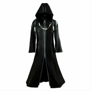 Organization XIII Kingdom Hearts Enigma Hooded Cosplay Coat