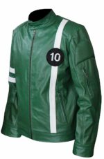 Ryan Kelley Ben 10 Green Leather Jacket
