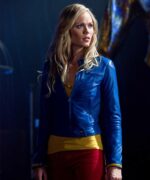 Smallville Supergirl Blue Leather Jacket Costume