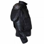 Judge Dredd 3D Karl Urban Armor Motorcycle Leather Jacket For Sale