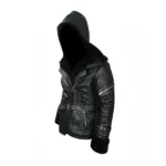 Once Upon A Time Emma Swan Hooded Black Jacket