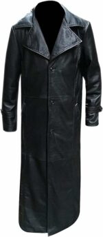 Buffy The Vampire Slayer Spike Trench Leather Jacket Coat - Famous Jackets