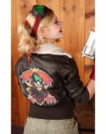Bombshell Harley Quinn Jokers Wild Brown Jacket