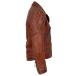 Brown Classic Quilted leatherJacket