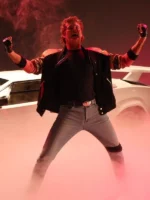Kung Fury David Hasselhoff Cobra Leather Jacket