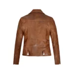 Kylie Jenner Acne Studios Brown Leather Jacket
