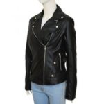 Unforgettable Carrie Wells (Poppy) Black Leather Jacket