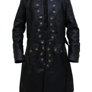 Will Turner Pirates Caribbean 5 Orlando Bloom Trench Leather Coat