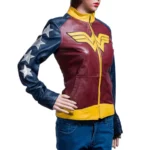 Classy Wonder Woman Motorcycle Leather Jacket