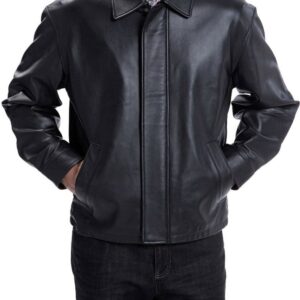 Faster Dwayne Johnson (Driver) Black Leather Jacket