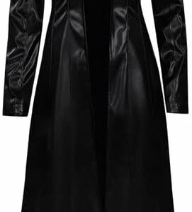 The Matrix Reloaded Carrie‑Anne Moss (Trinity) Trench Coat