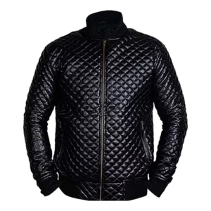 quilted motorcycle jacket