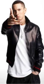 Eminem Not Afraid Black Bomber Jacket