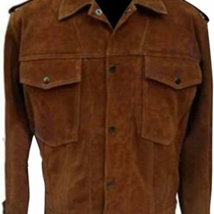 John Lennon Rubber Soul Brown Suede Leather Jacket