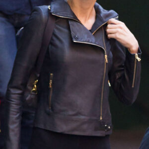 Taylor Swift New York City Black Leather Jacket