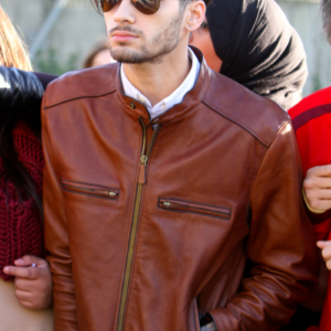 Zayn Malik Brown Leather Jacket