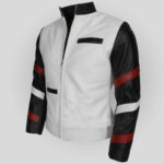 Bruce Lee White Leather Jacket