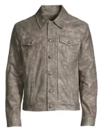 Mens Maverick Rustic Distressed Leather Jacket