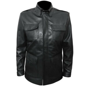 Insurgent Theo James Black Leather Jacket