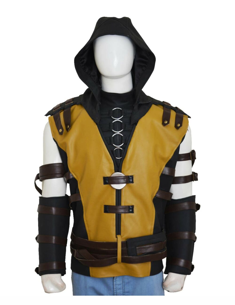 Legendary Scorpion Mortal Kombat X Leather Vest