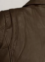 Ani Bezzerides True Detective Brown Leather Jacket