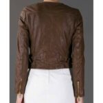 Beauty And The Beast Brown Leather Jacket