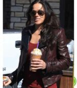 Michelle Rodriguez Actress Biker Jacket