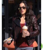 Michelle Rodriguez Actress Biker Leather Jacket