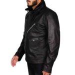 Ashley Thomas Isaac Carter Black Leather Jacket
