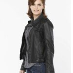 Kate Beckett Castle Stana Katic Black Leather Jacket