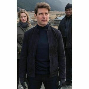 Mission Impossible Fallout Tom Cruise (Ethan Hunt) Suede Leather Jacket