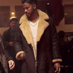 Trevor Jackson SuperFly Youngblood Priest Shearling Coat